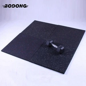 High density soft size custom 15mm granulated rubber flooring roll