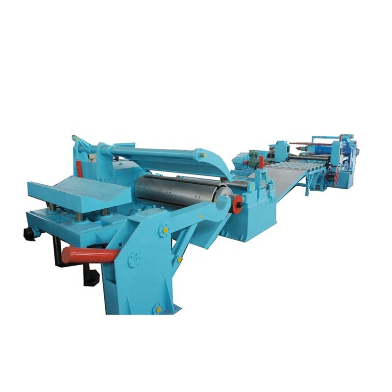 High efficiency steel coil slitting andcut to length line machine