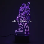 High Power Iron M Seven Colors Led Lamp, Energy Conservation Table Lamp