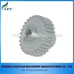 high precision black double spur plastic gear