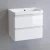 Import High Quality 600 mm White Vanity Sink Unit Ceramic Basin Storage home Furniture Wall Hung Bathroom vanity cabinet from China