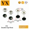 High quality 9mm metal double side rivet studs for garment