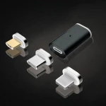 High Quality Aluminum Alloy Fast Charging Magnetic Adapter 3 In1 For Android And For Ios System