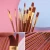 Import High Quality Art Supplies New 12 Pieces Painting Art Brush Set Round Hair Birch Handle Acrylic Watercolor Brush Artist from China