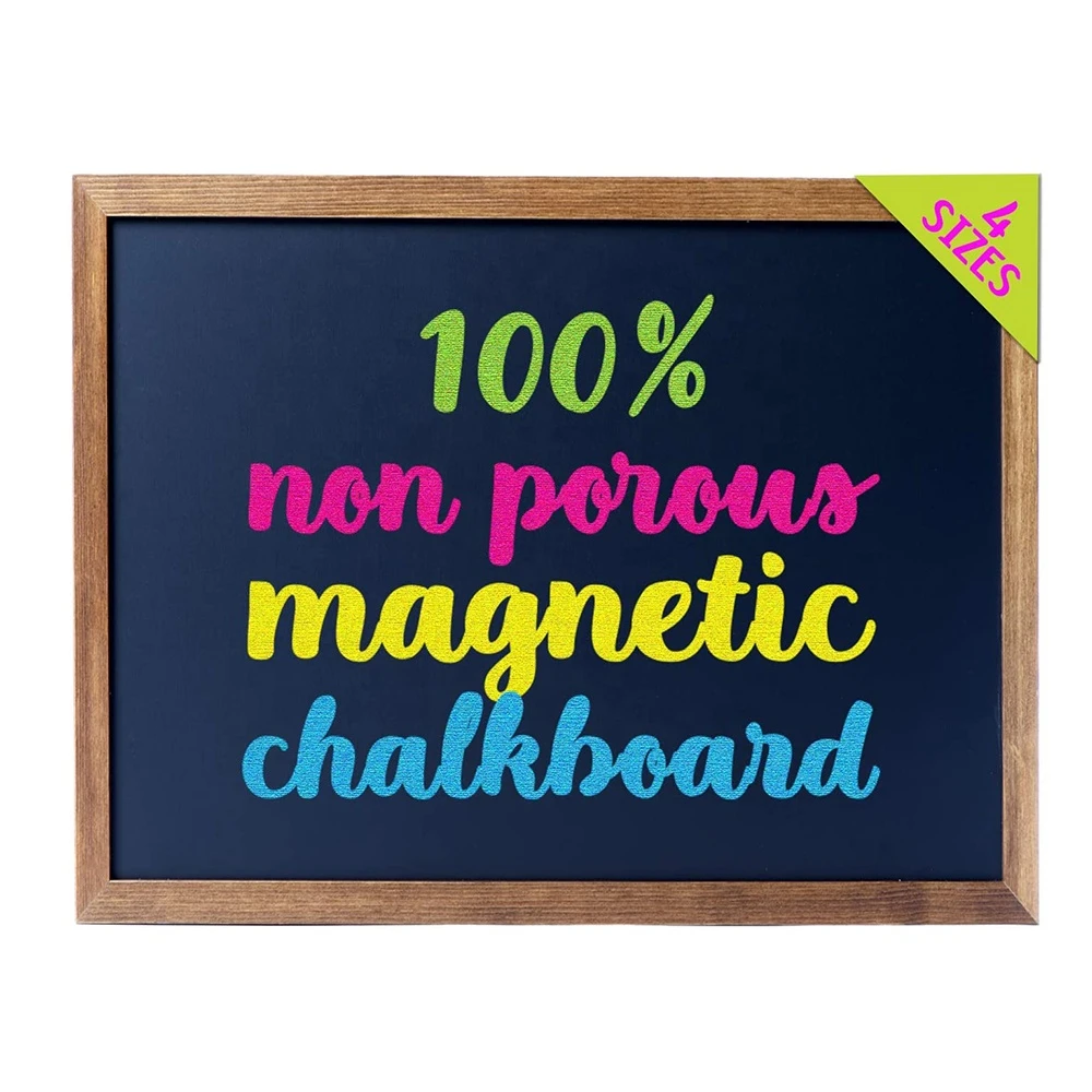 High quality custom 18x24 100% Non-Porous Erasable Blackboard Best Homeschool Big Chalkboard Magnet Board Chalk Board