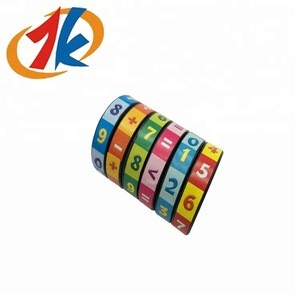High quality educational math learning plastic cube toys for kids