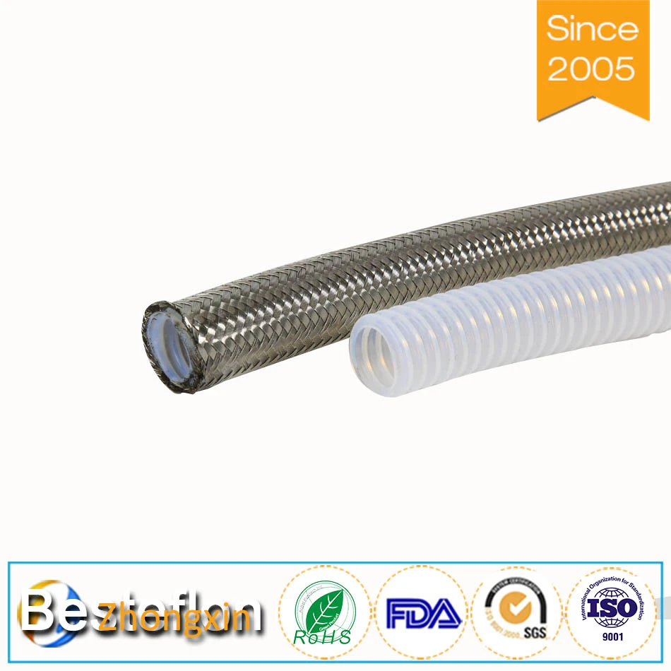High Quality Flexible Stainless Steel Braided PTFE  Corrugated hose/pipe/tube