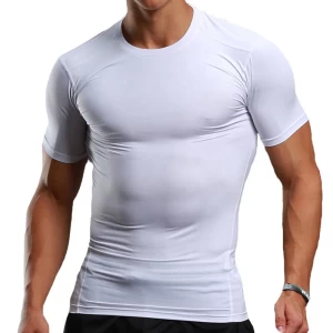High Quality Gym Sports Clothing Fitness Workout Active Wear Men&#x27;s Compression T-shirts