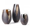 High Quality Handmade Embossed Creative Home Decor Craft Decorative Vase Ceramic Vase with Resin