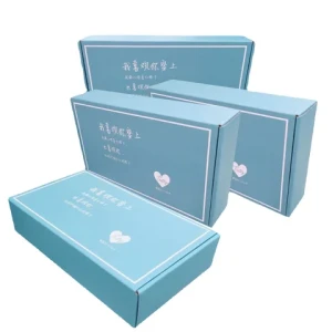 High Quality  luxury shipping Blue  colour custom logo paper packaging  gift box for  jewelry/ wine/wedding/cosmetic/clothing