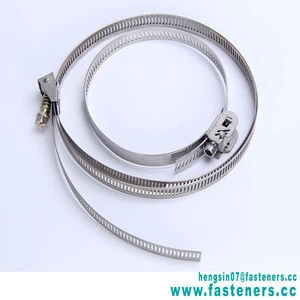 High Quality Metal Hose Clamp Stainless Steel Hose Clip Adjustable Pipe Clamp with various ASTM and DIN sizes