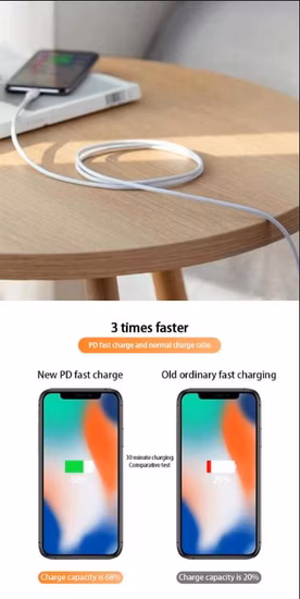High Quality Original Fast Charger Pd 20W USB USB-C to Lightning Cable
