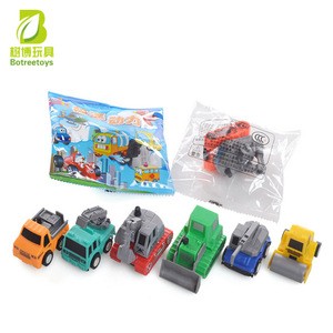 High Quality Pull Back Engineering Vehicles 6 models Friction Car Toy