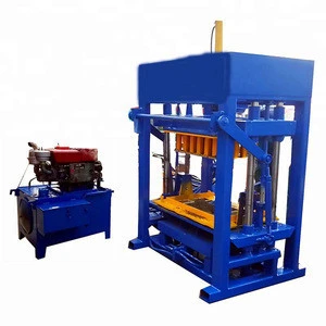 High quality QT 4-30 semi automatic block and brick making machine