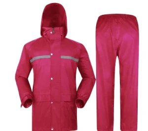 High Quality Rain Coat Jacket with Pant Waterproof for Men and Women
