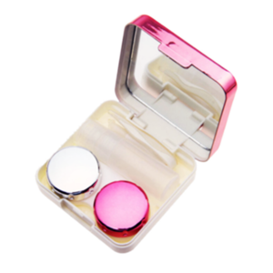 High Quality Reflective Cover Contact Lens Case With Mirror Color Contact Lenses Case