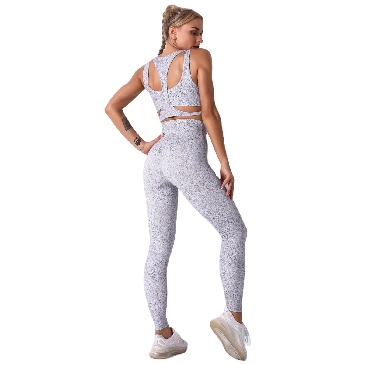 High Quality Sport Fitness Clothing Sportswear Yoga Fitness Woman 2-Pieces Yoga Activewear