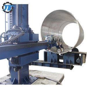 High quality two polishing heads abrasive belt grinder machine for tank vessel surface grinding