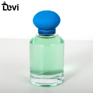 High Quality Wholesale 100ml Refillable Empty Spray Applicator Clear Glass Perfume Bottle With Cap