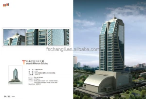 High Rise Prefabricated Light Steel Frame Structure Fabrication Office Construction Building