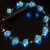 Import Holiday party Led light with garland head ring hair accessories Hawaiian flash led flower wreath headband from China