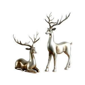 Home decor deer sculpture resin reindeer statue A0732