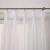 home decoration  100% polyester ready made modern sheer curtains