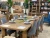 Import Home Furniture Rustic Strong Recycled Pine Solid Wood Dining Table from China