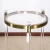Import HOMESWEET Top Supplier Clear Acrylic Coffee Table  Metal Gold Table Legs Clear Acrylic Side Bedside Acrylic End Table from Pakistan
