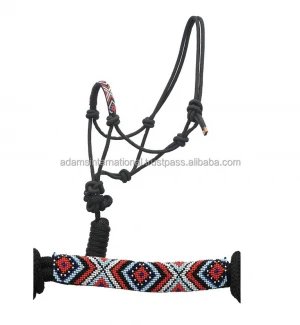 Horse Lead Rope Halter Beaded With 3 METER  Matching Lead