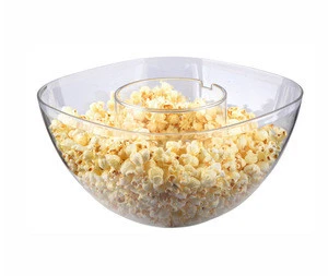 Hot air popcorn maker with bowl