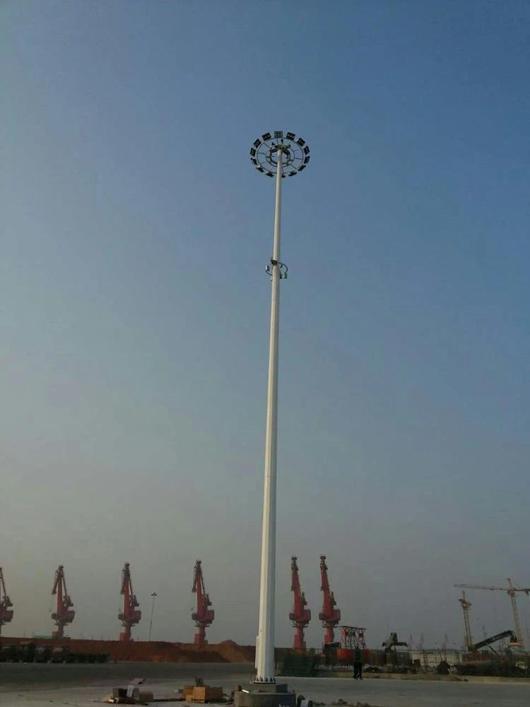 Hot Dip Galvanized Signal Pole Self- support Communication Monopole Tower Pole Q235