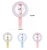 Import Hot in Summer Portable LED Flash Pink Fans Selfie RingLittle Angel Fan Mini Selfie Light 7 Color for smartphone from China