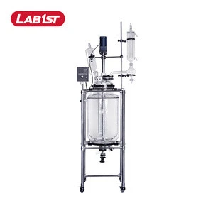 Hot sale 20L 50L 100L 200L Jacketed Glass Reactor with best price