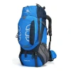 Hot sale 60L camping computer compartment nylon mountaineering polyester bag waterproof hiking backpacks