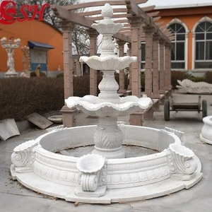 hot sale cheap garden decor marble outdoor water fountain