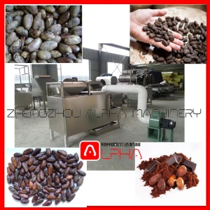 Hot sale cocoa bean processing machinery/ cocoa bean peeling machine/cocoa bean sheller