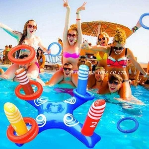 Hot sale inflatable throwing ferrule toss pvc outdoor toys inflatable ring toss for family party