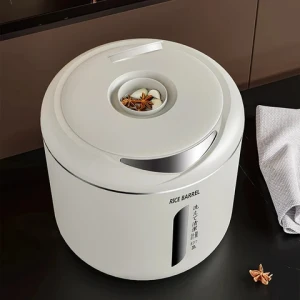 Hot sale Large capacity 5KG 10KG rice drum 2024 New Rice storage container with measuring cup Food grain dispenser Save space