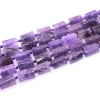 Hot Sale Natural  Cylinder Smooth  Gemstone  amethyst  beads Jewelry Accessories   bracelet necklace