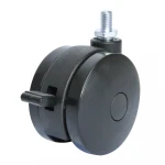 Hot sale Twin wheel Furniture caster wheel Stem Swivel caster Stem Swivel caster  Office chair