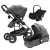 Import Hot sales Baby Stroller 3 In 1 Pram with Car Seat  Baby Strollers Slide design Travel System from China