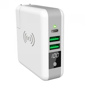 Hot Sales Wireless Charging Power Banks with Multiple Plugs Optional
