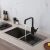 Import Hot Seller Kitchen Sink Faucet Brass Sink Mixer Black kitchen faucet from China