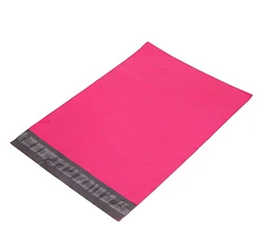Hot selling 10x13 inch large pink poly plastic mailing bags