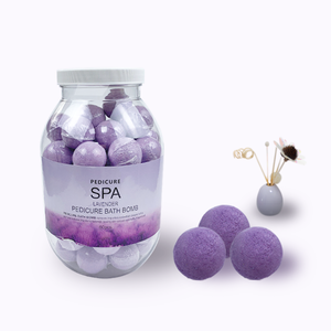 Hot Selling 60pcs/jar organic fizzy spa bath bombs bift for pedicure 240pcs/case