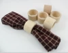 Hot selling China column shape gift cheap wood crafts wholesale high quality party table decorations wooden napkin rings