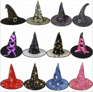 Hot selling COS masquerade props Halloween supplies witch hat / party Costume ball Pumpkin witch hat