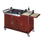 Hotel Double Flambe Trolley / Restaurant Food Flamble Trolley
