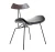 Import Hotel restaurant moderstackable designer industrial simple butterfly Iron metal frame chair from China